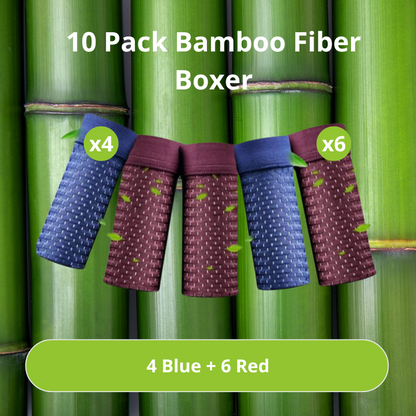 10 Pack Bamboo Fiber Boxer