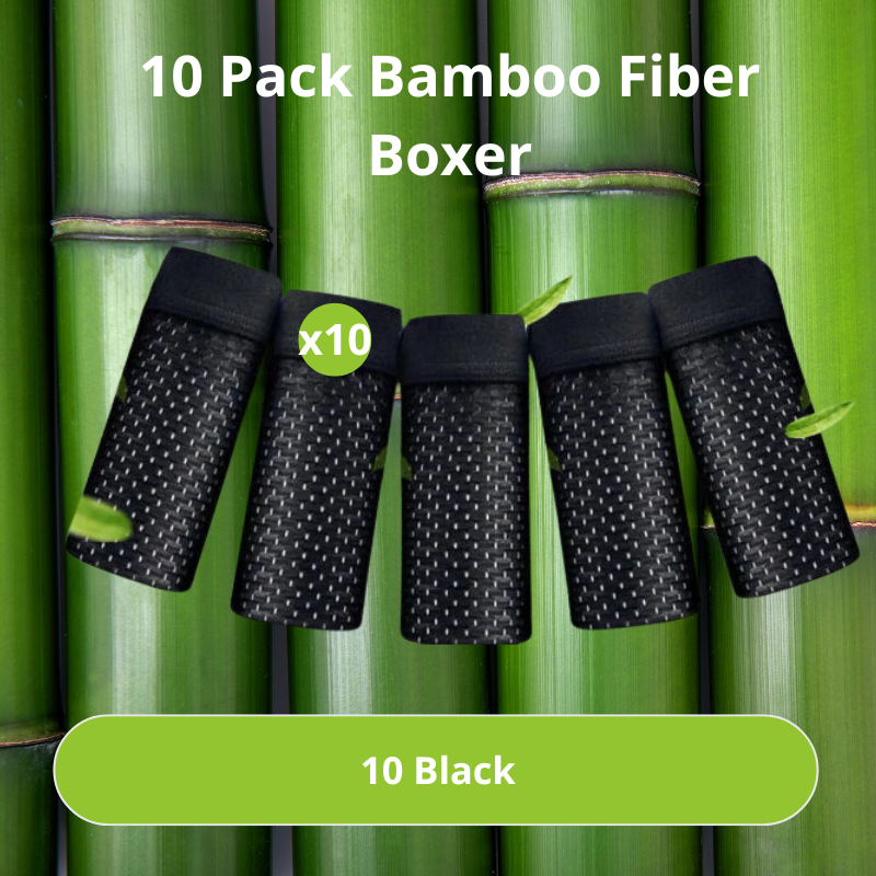 10 Pack Bamboo Fiber Boxer